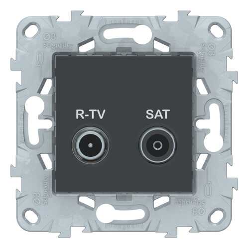 SE Unica New Антрацит Розетка R-TV/SAT, одиночная в Домовой