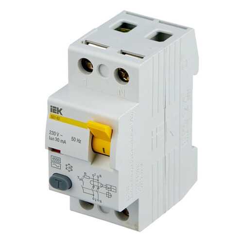 Выключатель дифференциального тока (УЗО) IEK ВД1-63, 2п, 50 А, 30 мА, тип AC в Домовой