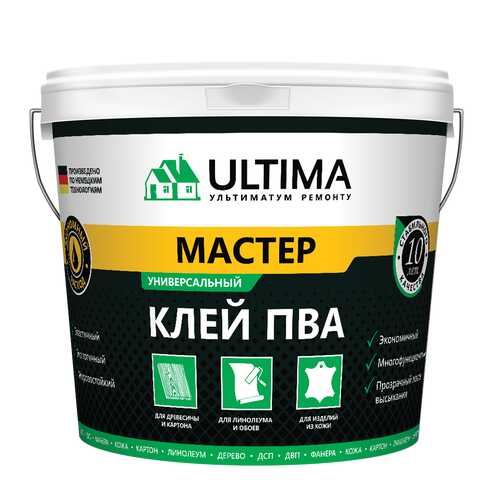 Клей ПВА ULTIMA МАСТЕР, ведро 2,3кг, ULTMST23 в Домовой