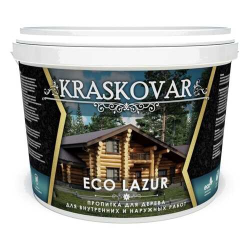 Пропитка для дерева Kraskovar Eco Lazur Золотой дуб 9 л в Домовой