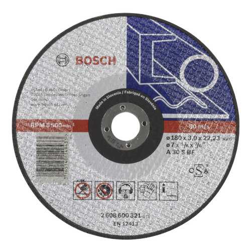 Отрезной круг Bosch МЕТАЛЛ 180Х3 мм 2608600321 в Домовой